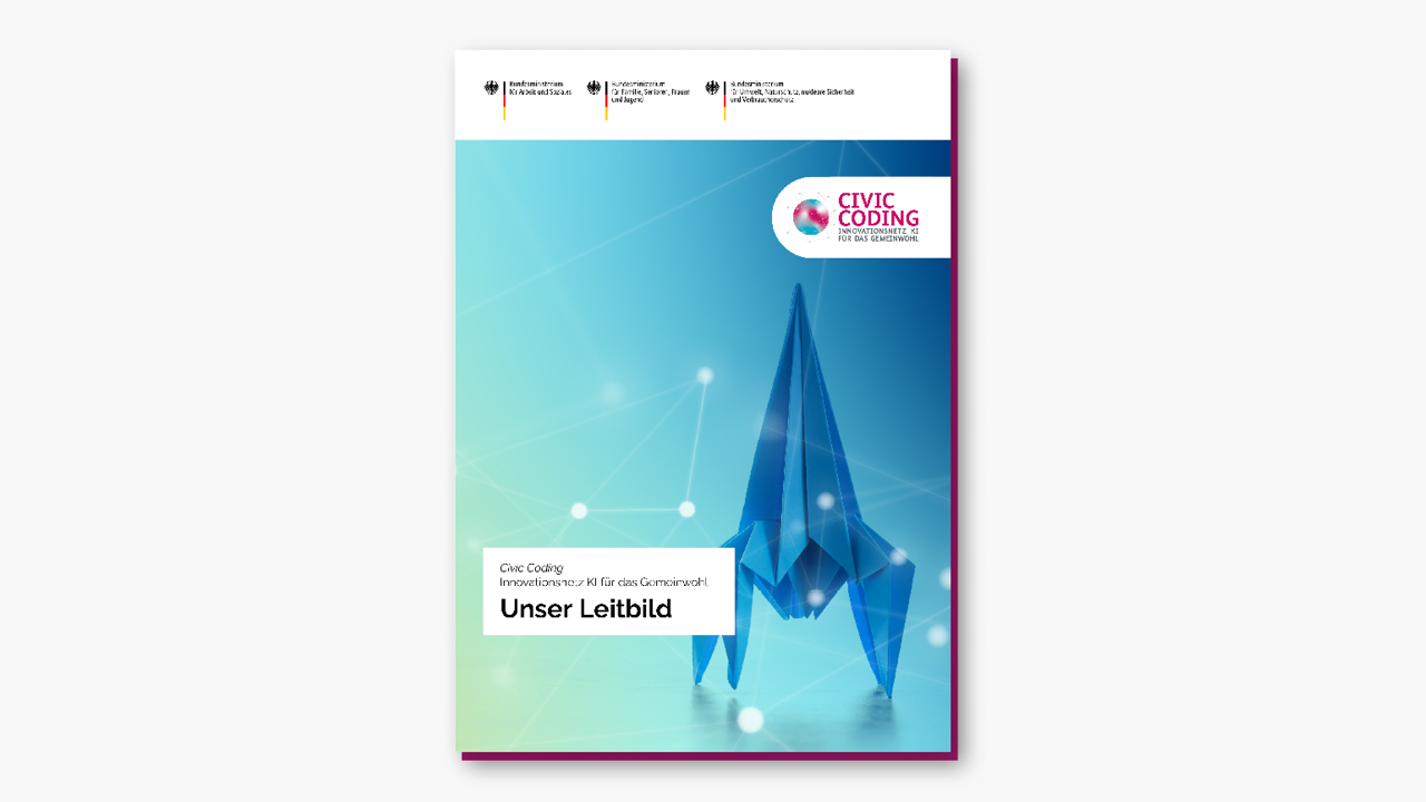 Cover des Civic Coding-Leitbilds mit dem Titel „Civic Coding: Unser Leitbild“